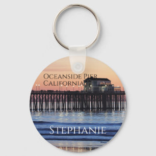 Oceanside Pier California Personalised Key Ring