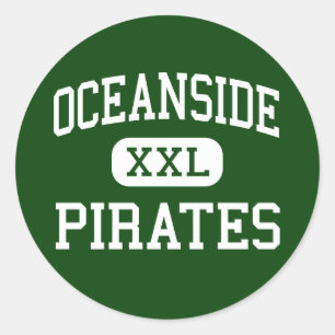 Oceanside - Pirates - High - Oceanside California Classic Round Sticker