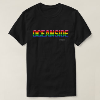 Oceanside Pride T-shirt | Rainbow Flag 