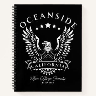 Oceanside San Diego County California Vintage Notebook