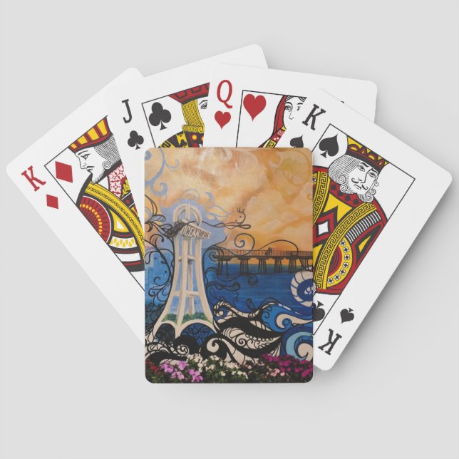 Oceanside Scenes Playing Cards (Back)