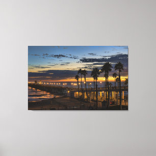 Oceanside Sunset Canvas Print