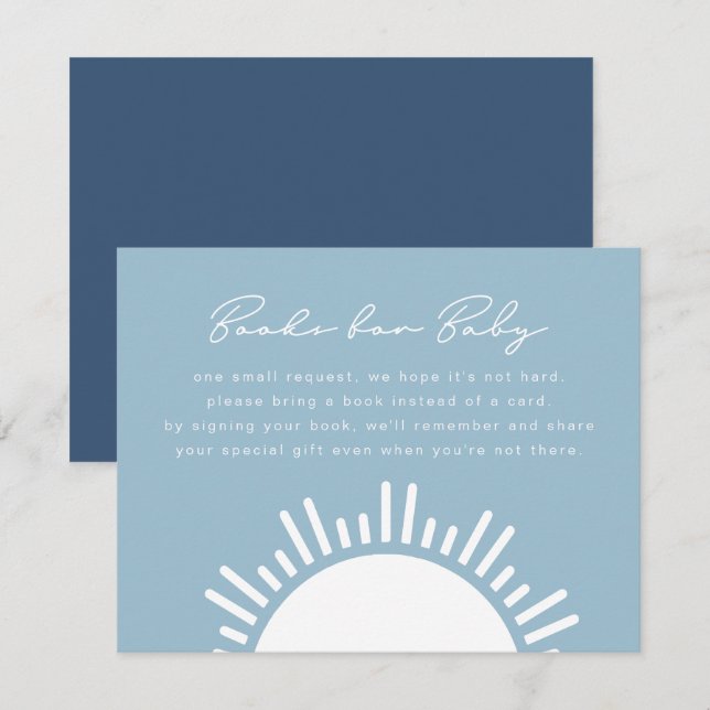 OCEANSIDE Tropical Beach Books For Baby Card (Front/Back)