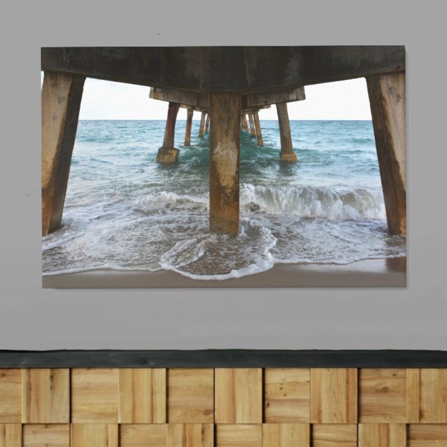 Oceanview from Under the Pier Canvas Print (Creator Uploaded)