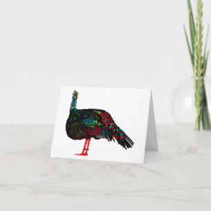 Ocellated Turkey Card