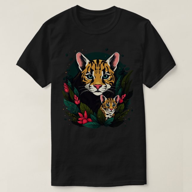 Ocelot Fathers Day T-Shirt (Design Front)
