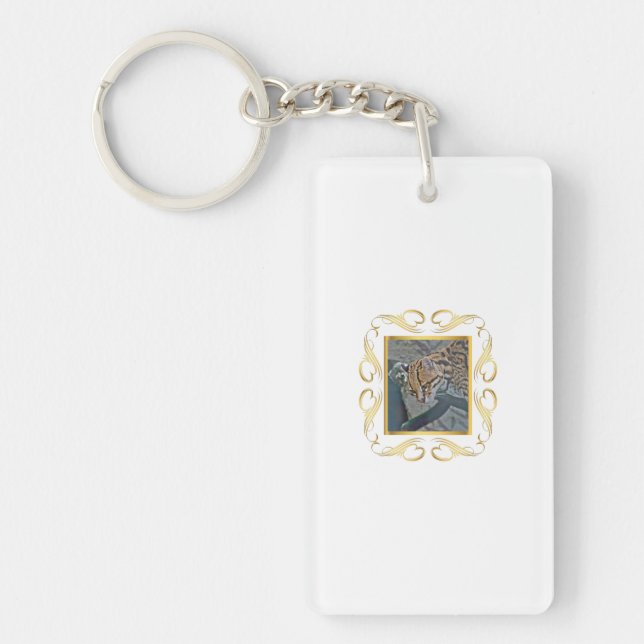 Ocelot Framed Key Ring (Front)