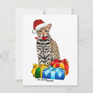 Ocelot - Holiday Card