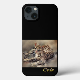 Ocelot Lovers Art iPhone 13 Case