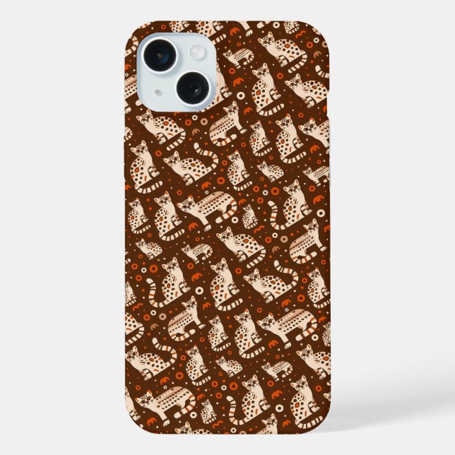 Ocelot Pattern iPhone Case (Back)