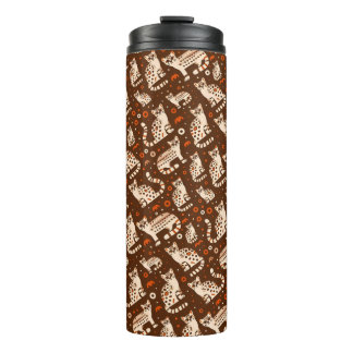 Ocelot Pattern Thermal Tumbler