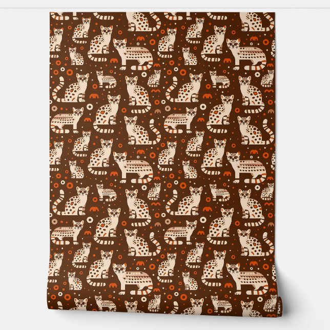 Ocelot Pattern Wallpaper (Unrolling)