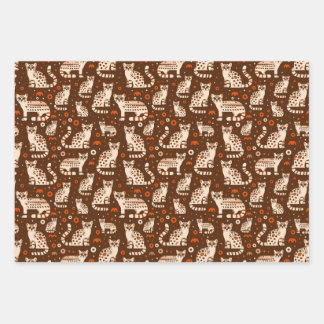 Ocelot Pattern Wrapping Paper Sheet