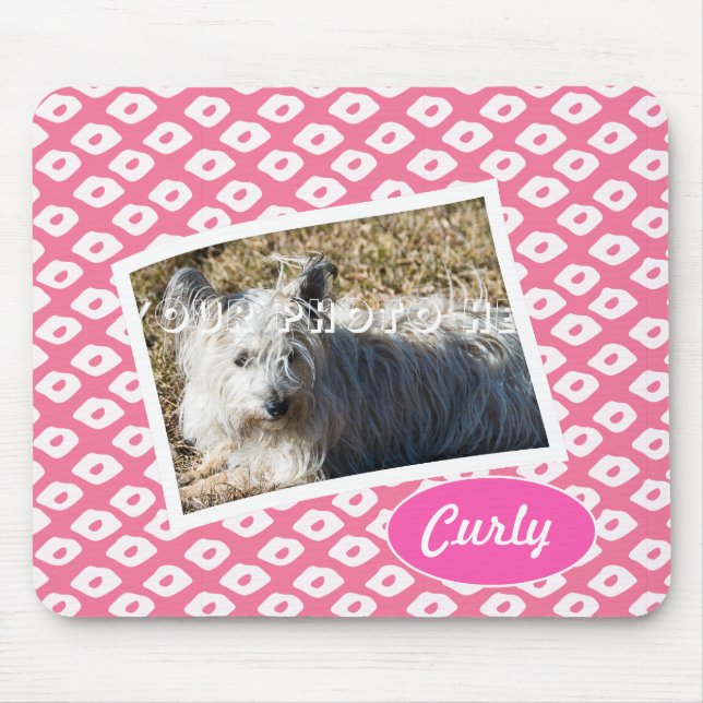 Ocelot Photo Frames - Pink Mouse Mat (Front)