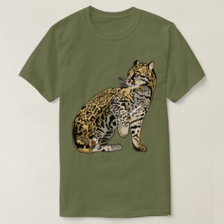 Ocelot Wild Cat  Wild Life T shirts