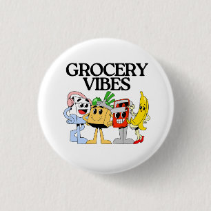 Ocha Grocery Gang Mascot Squad 3 Cm Round Badge