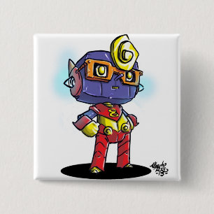Ocho 15 Cm Square Badge