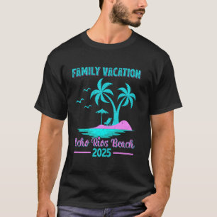 Ocho Rios Beach Jamaica Family Vacation 2025 Palm T-Shirt