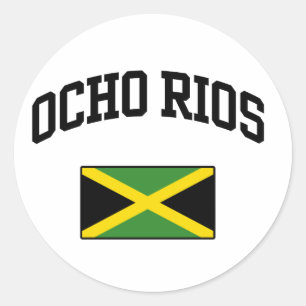 Ocho Rios Jamaica Classic Round Sticker