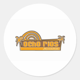 Ocho Rios, Jamaica Classic Round Sticker