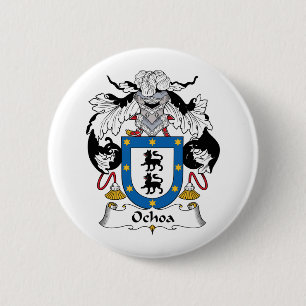 Ochoa Family Crest 6 Cm Round Badge