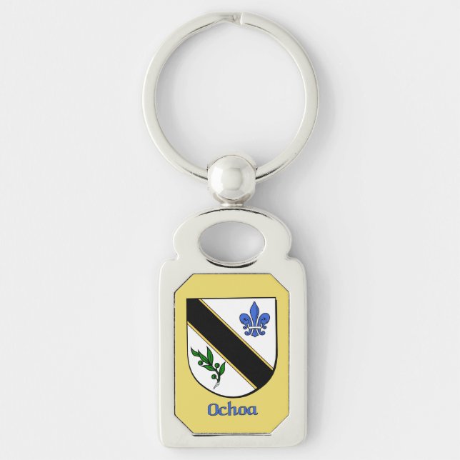 Ochoa Historical Shield Key Ring (Front)