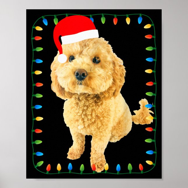 Ochon Puppy Dog Christmas Party Bicho Bichon Odle  Poster (Front)