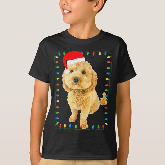 Ochon Puppy Dog Christmas Party Bicho Bichon Odle  T-Shirt (Front)