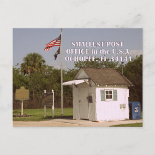 Ochopee, FL - Smallest Post Office in America Postcard