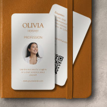 Ochre and Ivory Photo Social QR Code