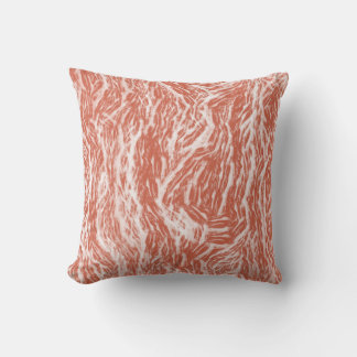 Ochre Bark Abstract Cushion