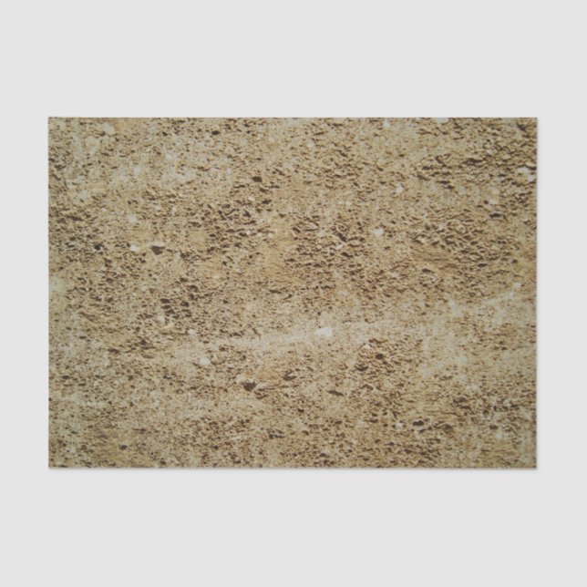 Ochre Brown Stone Rock Mineral Texture DIY Tissue Paper (Front)