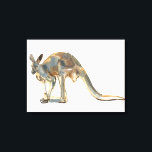 Ochre Dusted Canvas Print<br><div class="desc">Ochre Dusted (Red Kangaroo) 2012 (watercolour and pigment on paper) Adlington Mark / Private Collection / Bridgeman Images</div>