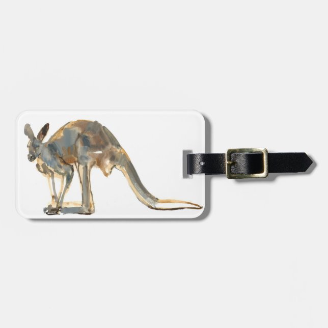 Ochre Dusted Luggage Tag (Front Horizontal)