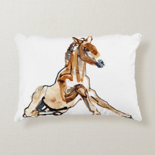 Ochre Foal Decorative Cushion (Front)