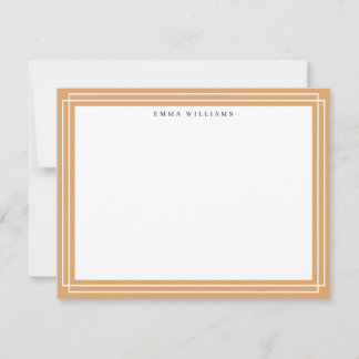 Ochre Frame Note Card