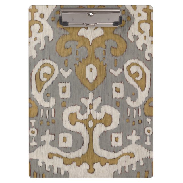 Ochre Ikat I Clipboard (Front)