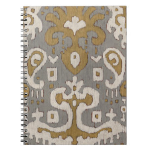 Ochre Ikat I Notebook