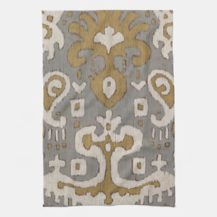 Ochre Ikat I Tea Towel