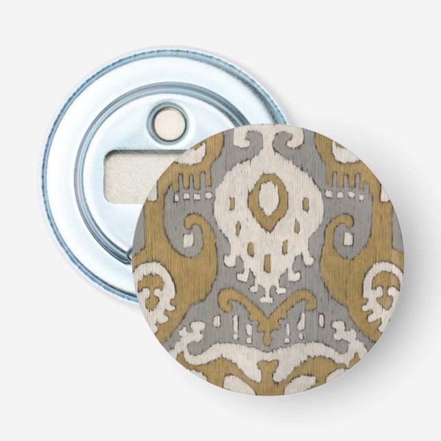 Ochre Ikat II Bottle Opener (Front)