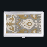 Ochre Ikat II Business Card Holder<br><div class="desc">Patterns</div>