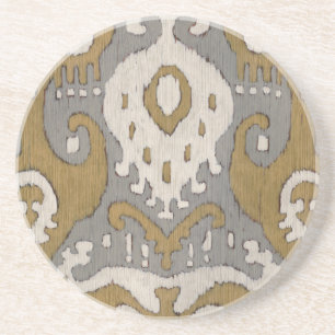 Ochre Ikat II Coaster