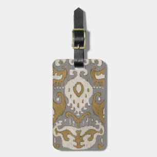 Ochre Ikat II Luggage Tag