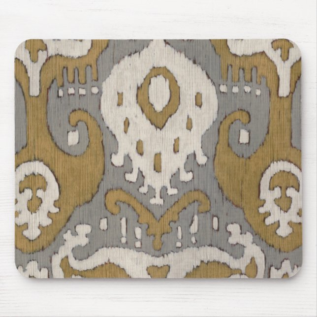 Ochre Ikat II Mouse Mat (Front)