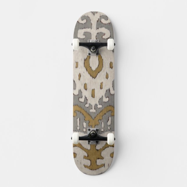 Ochre Ikat II Skateboard (Front)