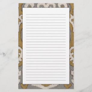 Ochre Ikat II Stationery