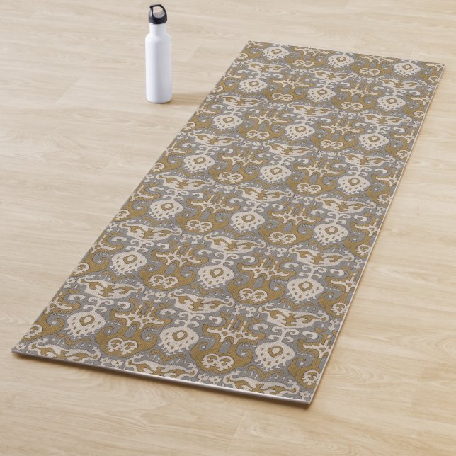 Ochre Ikat II Yoga Mat (In Situ)