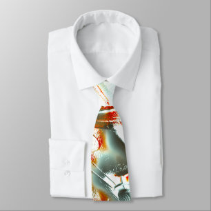 Ochre texture with pixelated kink and scratches th tie
