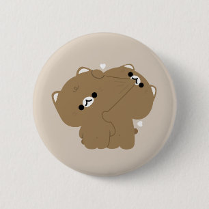 Ocicat Cat Couple 6 Cm Round Badge