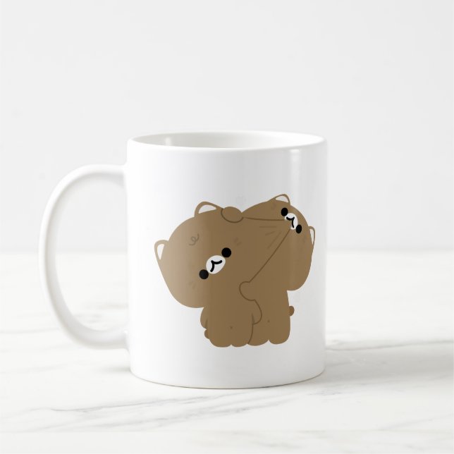 Ocicat Cat Couple Coffee Mug (Left)